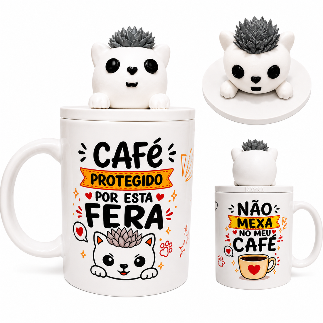 Kayka Colecionáveis - Café Protegido Por Esta Fera
