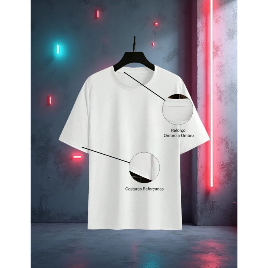 Conjunto Streetwear Camiseta E Short Tectel Camisa Paris