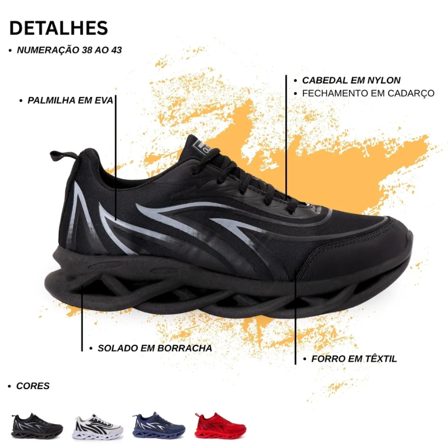 Tenis Oldsen Vermelho Masculino