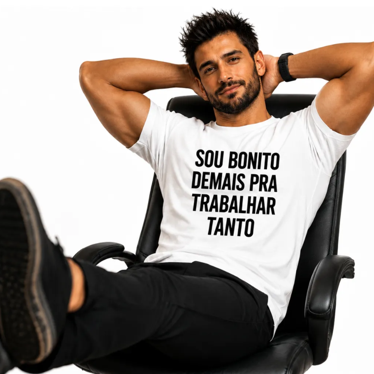 Camiseta Personalizada "Sou bonito demais"