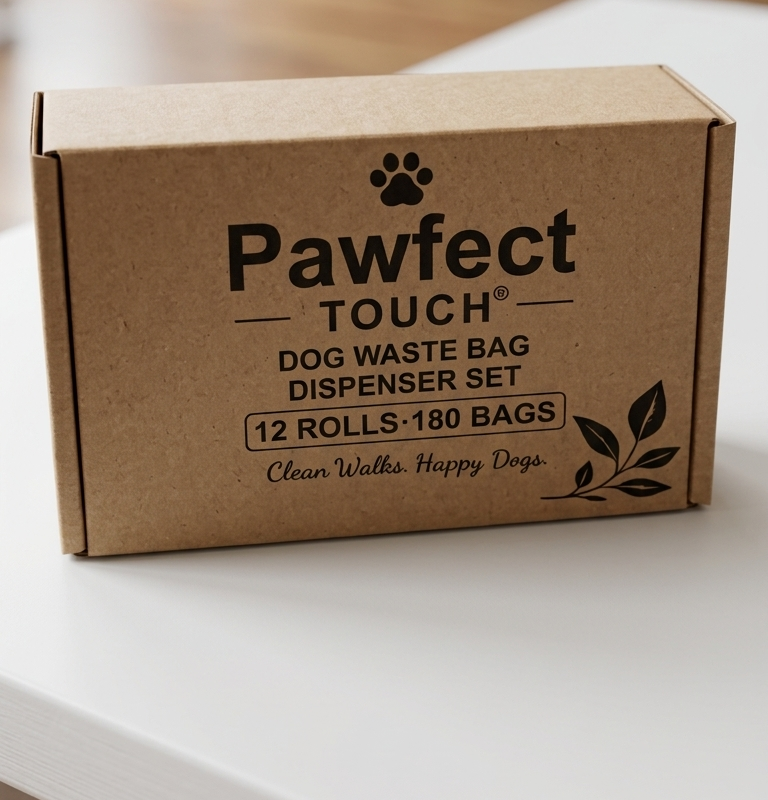 Pawfect Touch Dog Waste Bag Dispenser Set (180 bags)