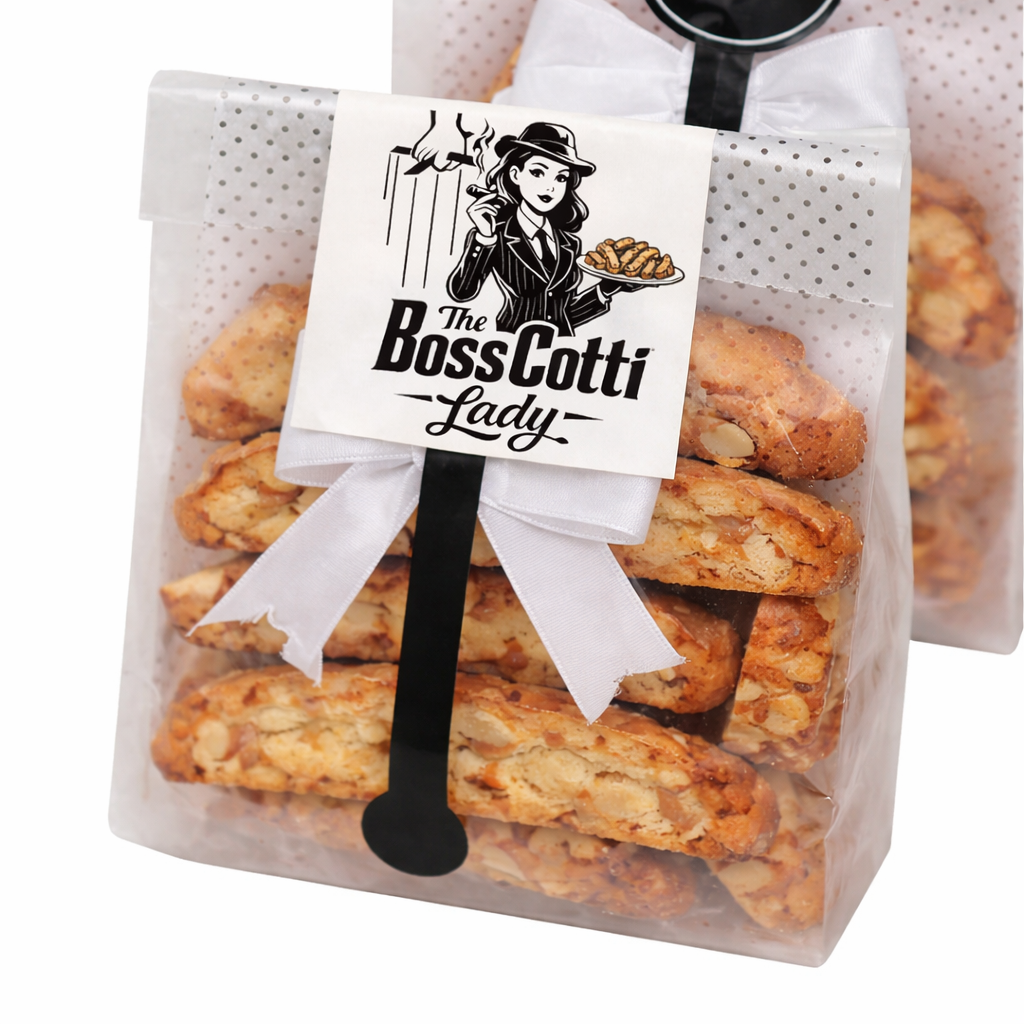A Gift 6-Pack of The BossCotti Lady's Classic Almond Biscotti