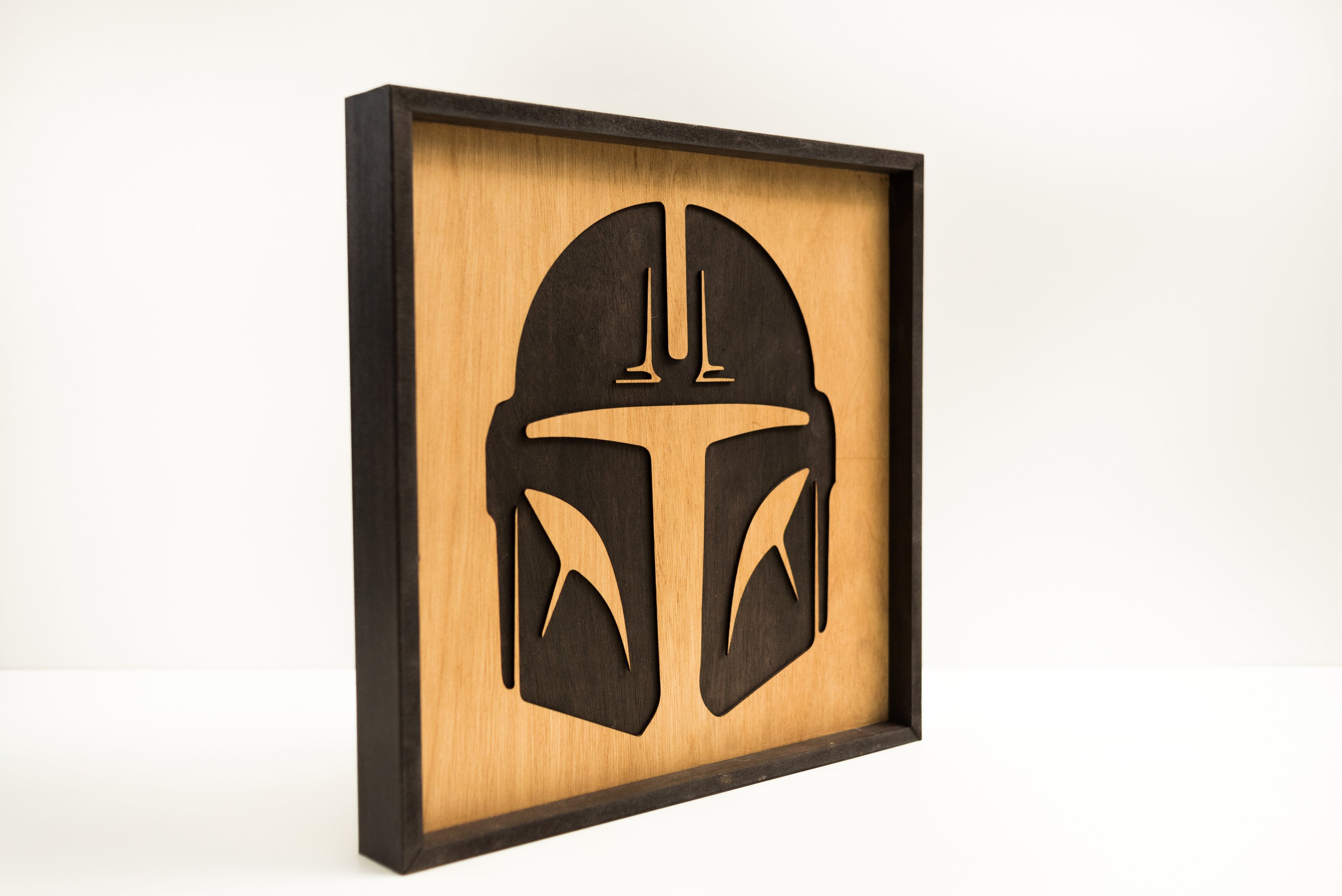 Mandalorian Helmet Metal Wall Art