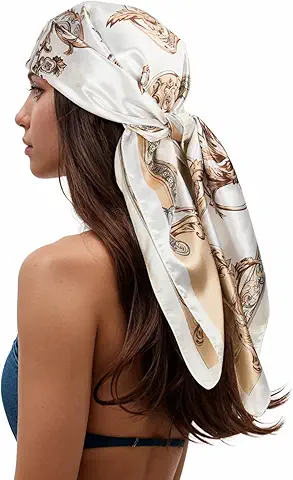 Elegant Silk Head Scarf