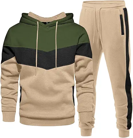 Color Block Hoodie & Jogger Set