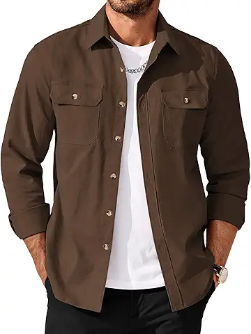 Men's Brown Casual Shirt
