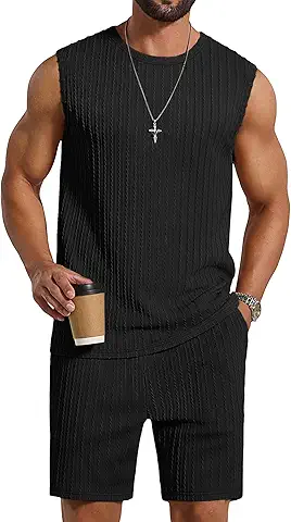 Men's Ribbed Sleeveless Set