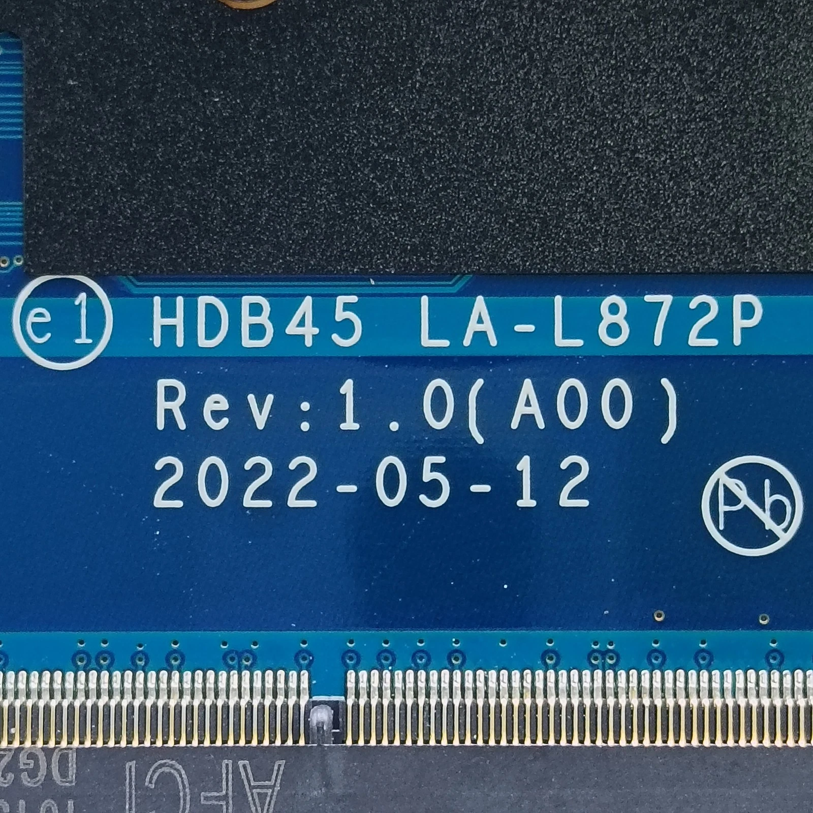 04D9YC For Dell Latitude 5431 Motherboard HDB45 LA-L872P I7-1250P CPU MX550 2GB