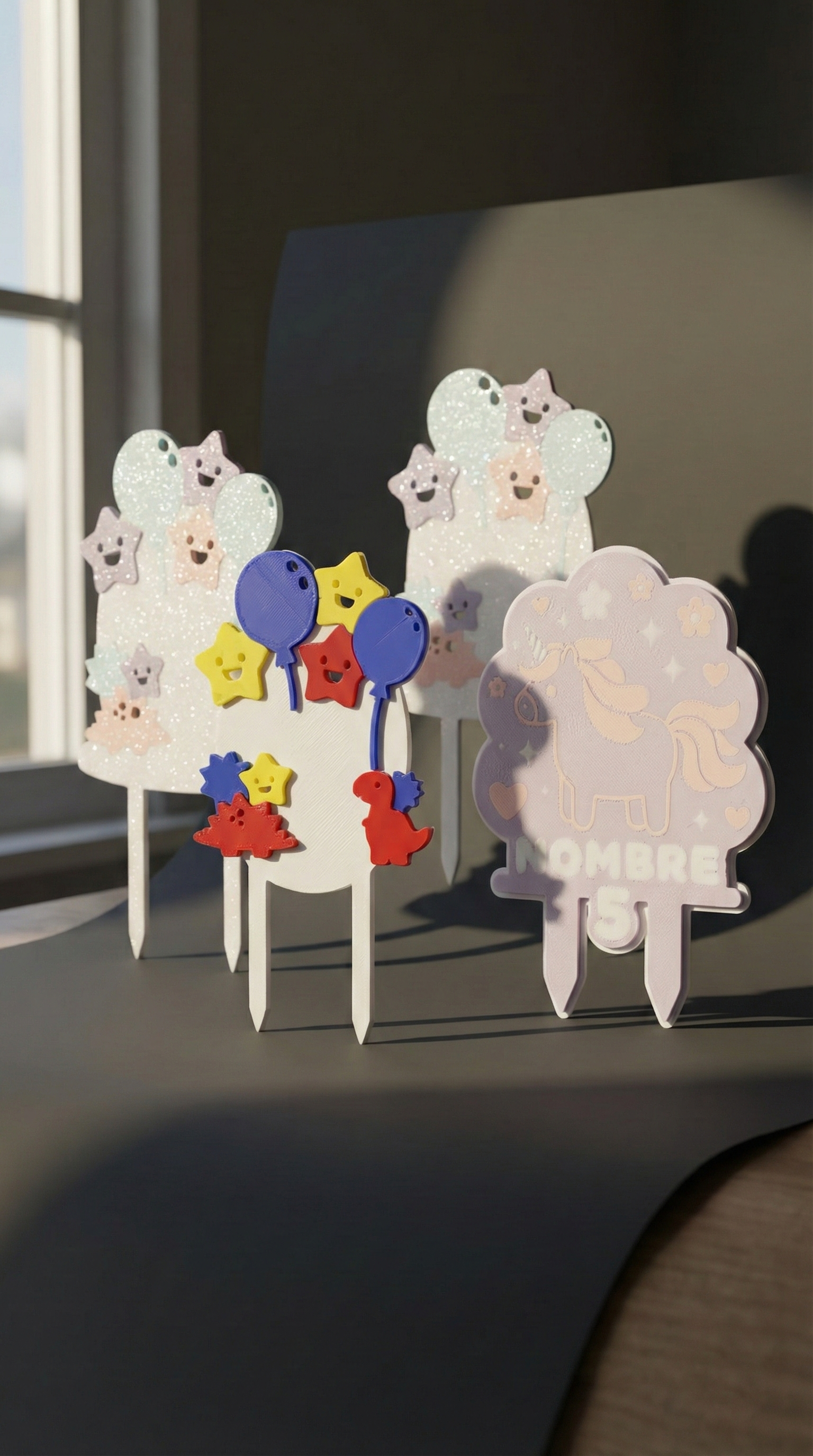 Topper decorativo para pastel