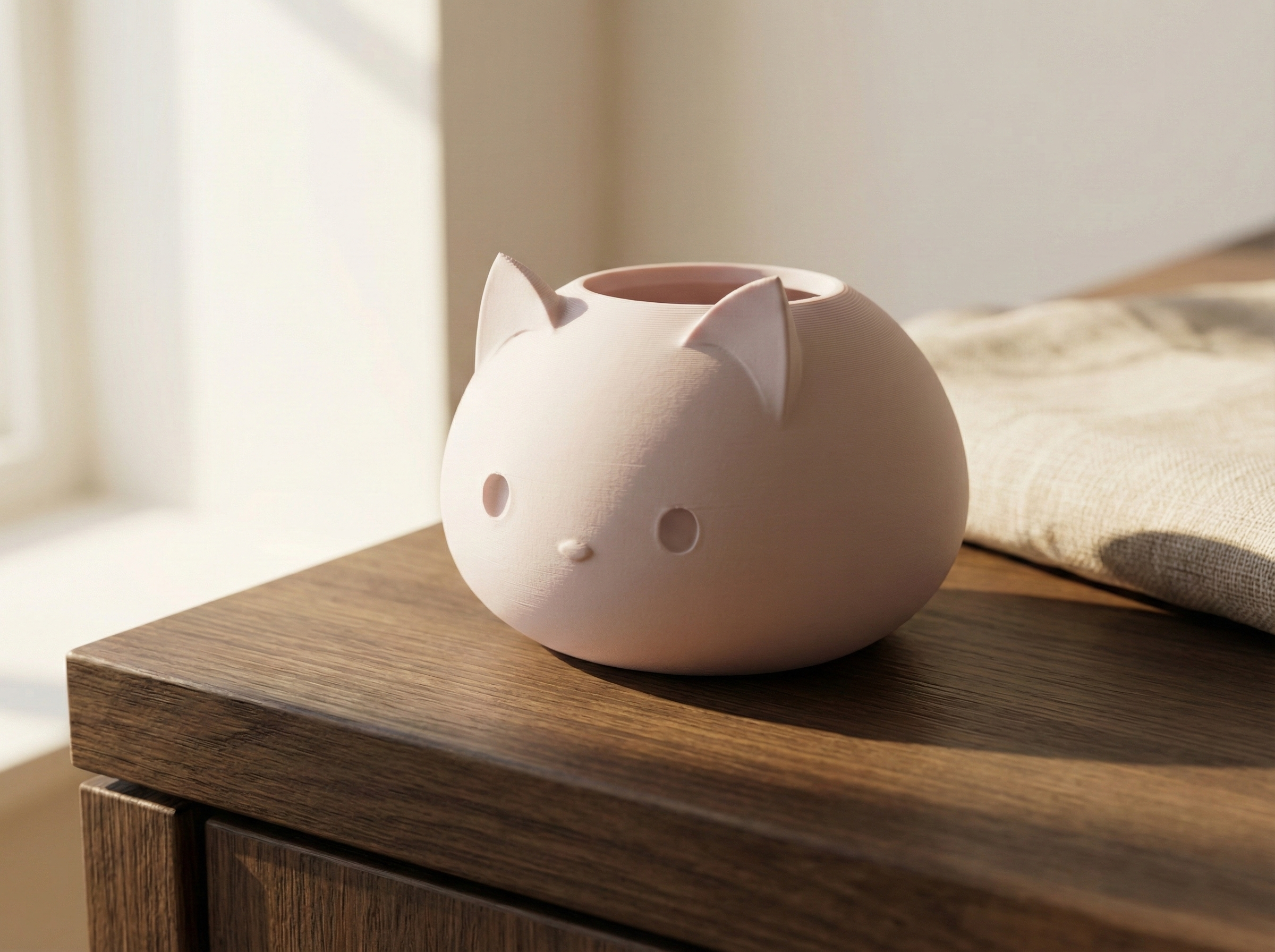 Macetero Gato Minimalista 