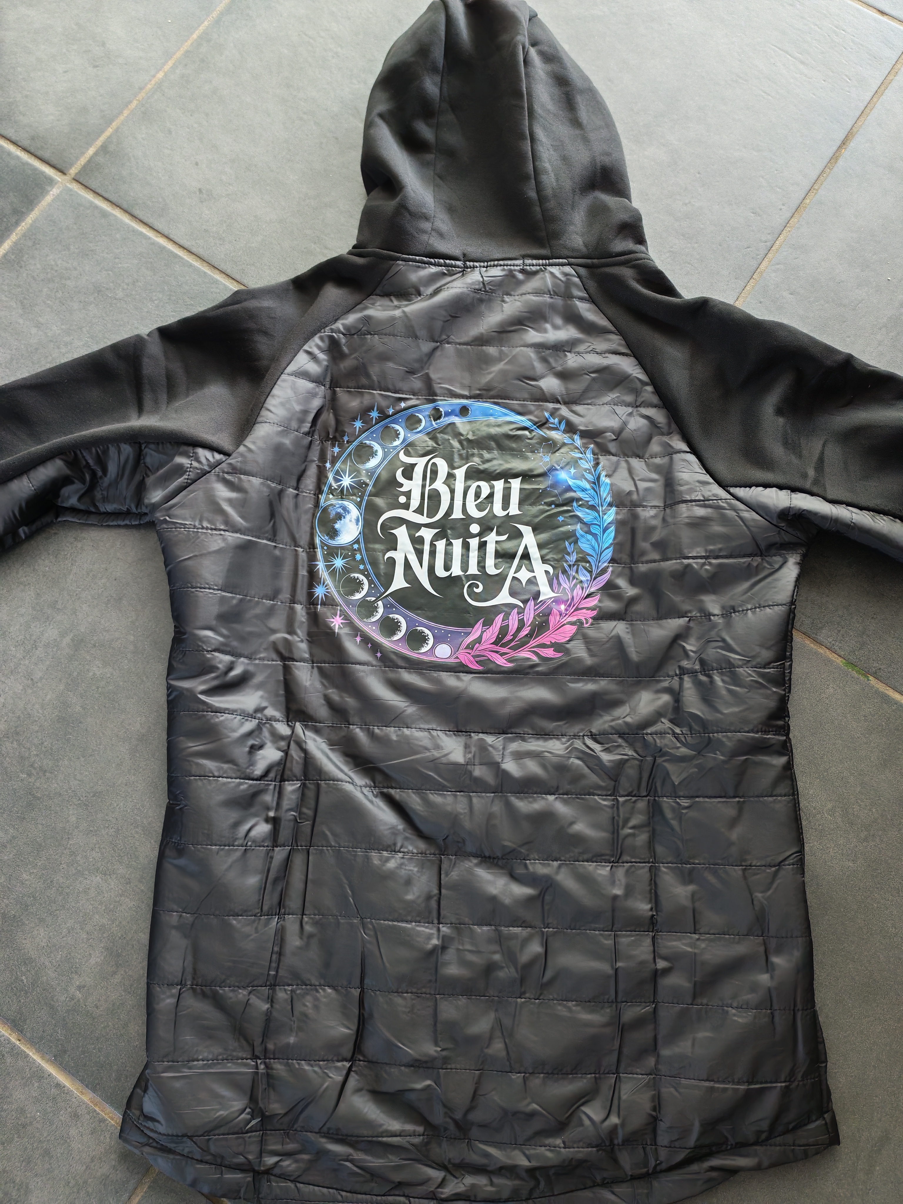 Manteau mi-saison mode cintrée Bleu Nuit A