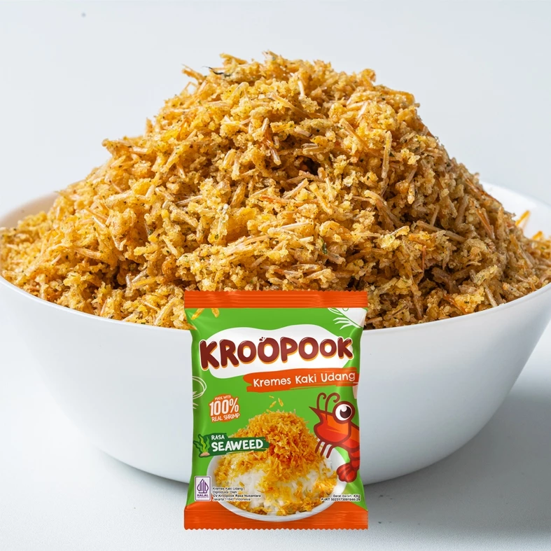 KROOPOOK Kremes Kaki Udang Seaweed Flavour (Furikake)