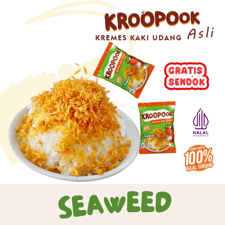 KROOPOOK Kremes Kaki Udang Seaweed Flavour (Furikake)