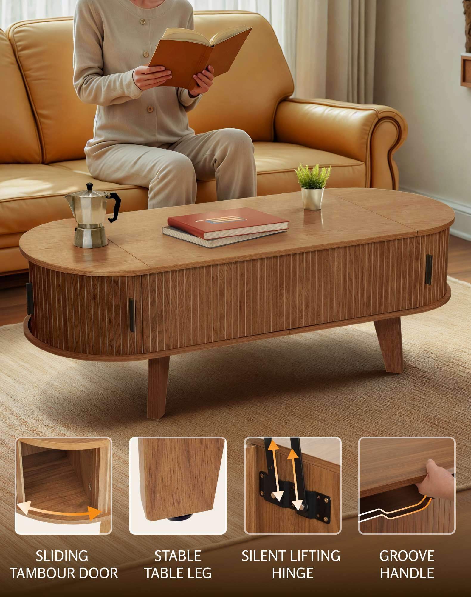 Tavolino da caffè /lavoro moderno in legno