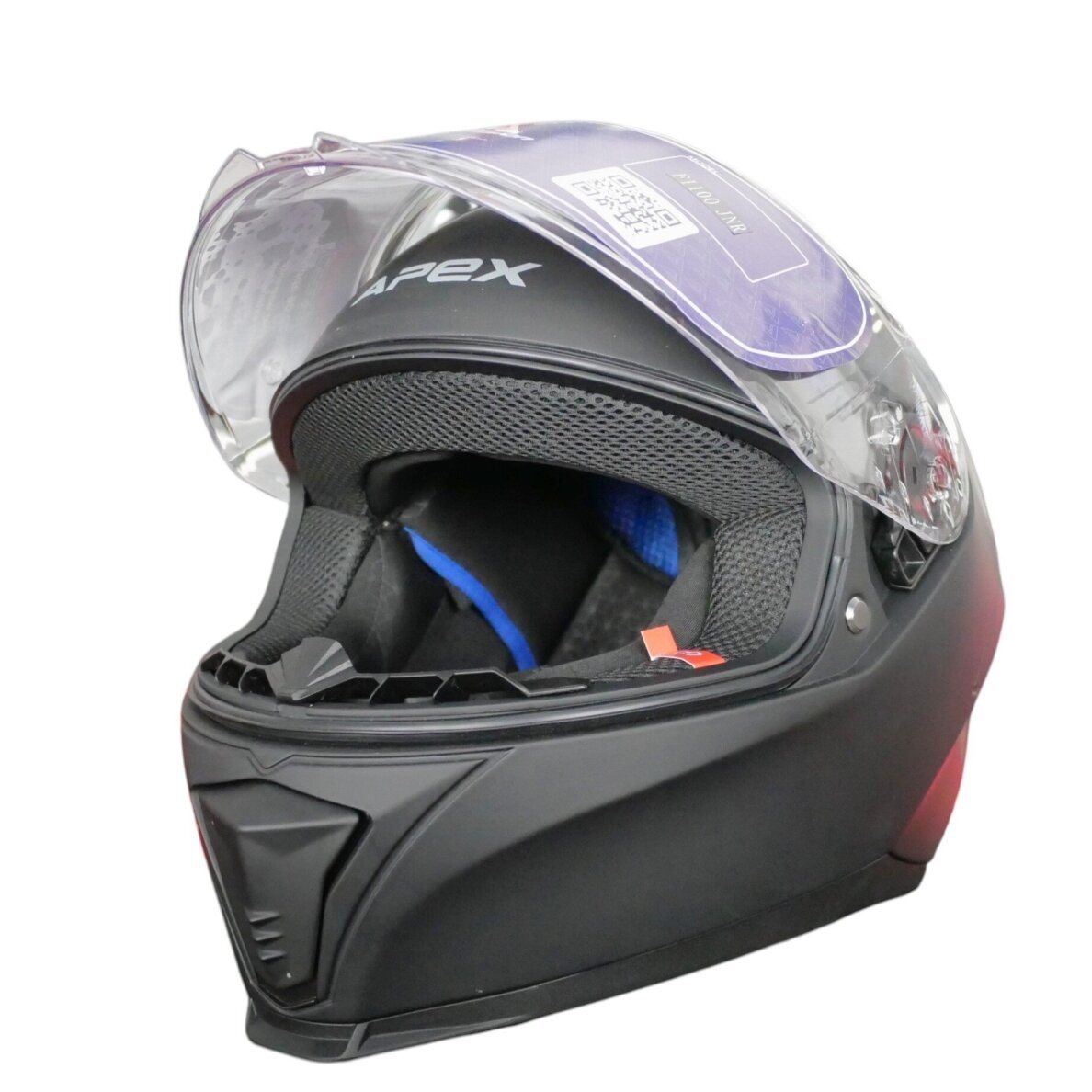 APEX šalmas FI100 Solid matinis juodas JNR