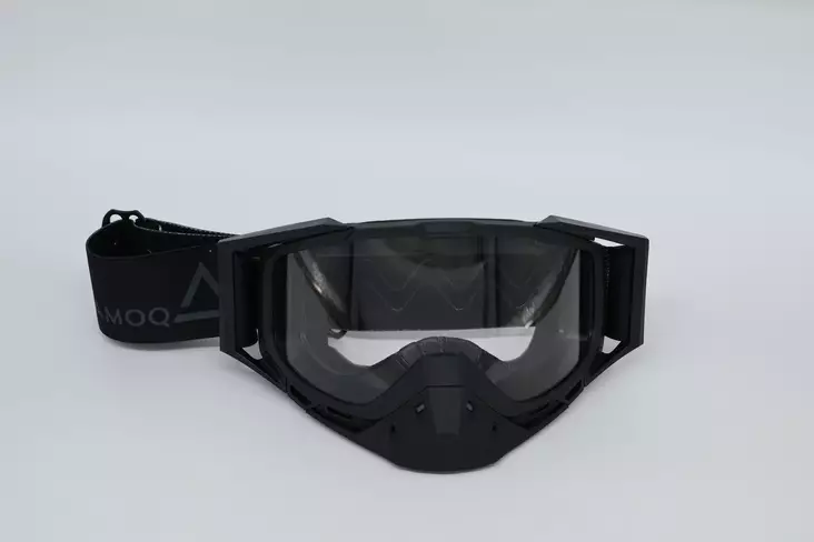 Motokroso Akiniai AMOQ Aster Snow Goggles Black Clear 