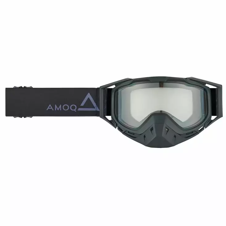 Motokroso Akiniai AMOQ Aster Snow Goggles Black Clear 