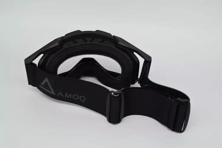 Motokroso Akiniai AMOQ Aster Snow Goggles Black Clear 
