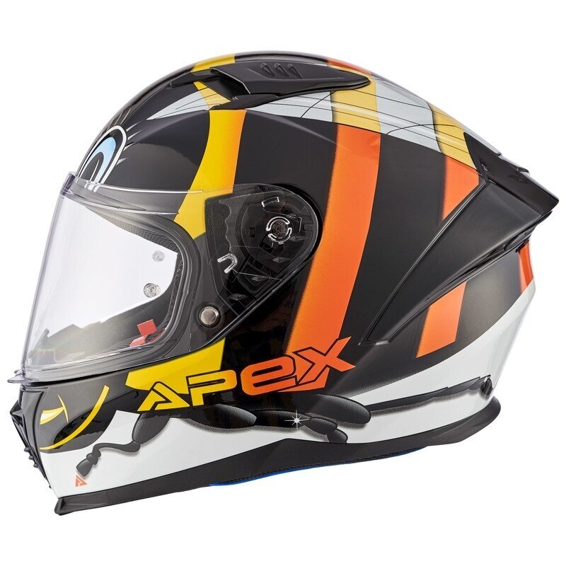 APEX šalmas FI100 Solid Bee juodas JNR