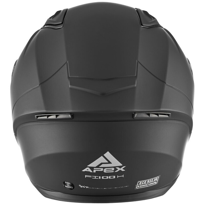 APEX šalmas FI100 Solid matinis juodas JNR