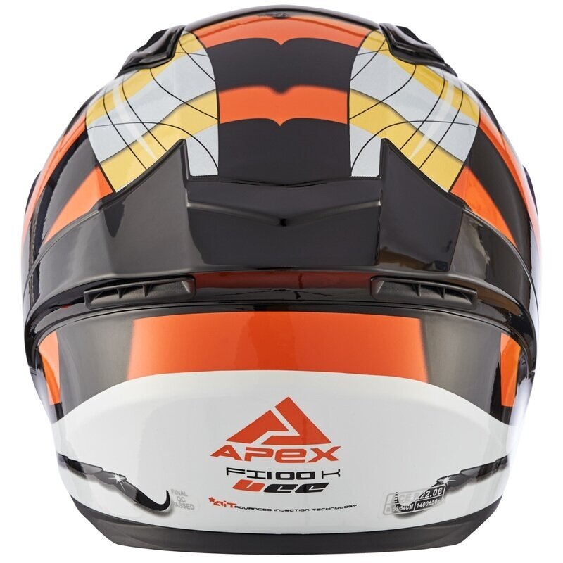 APEX šalmas FI100 Solid Bee juodas JNR