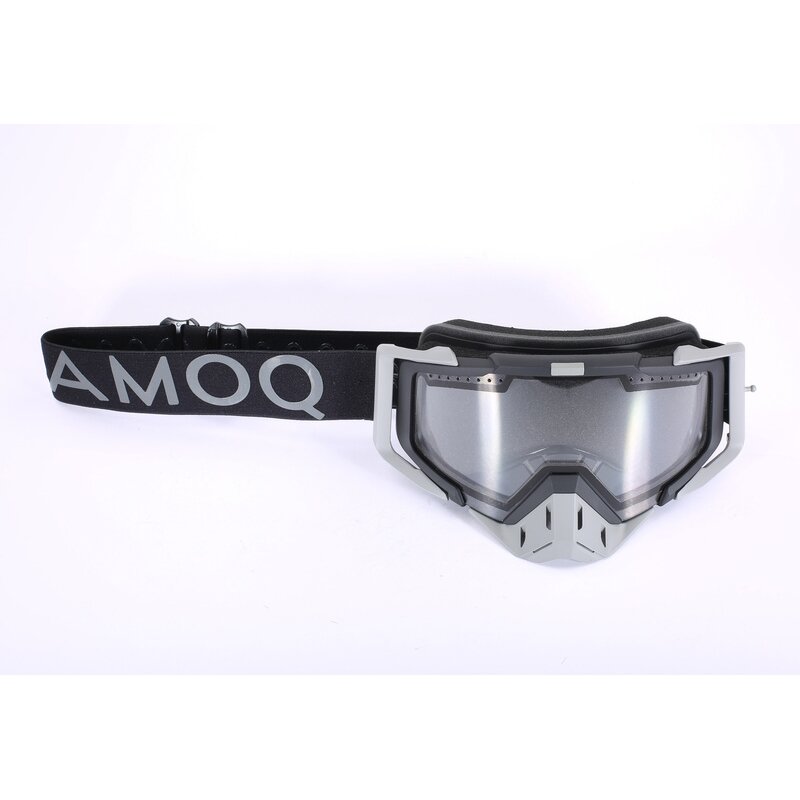 Akiniai AMOQ Aster Snow Goggles Black-Grey Clear 