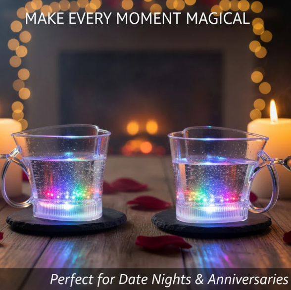 LED Glow Glass Set 2cup