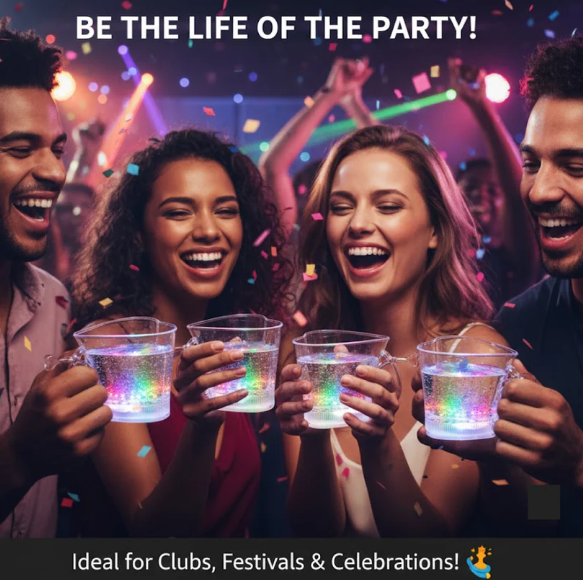 LED Glow Glass Set 2cup