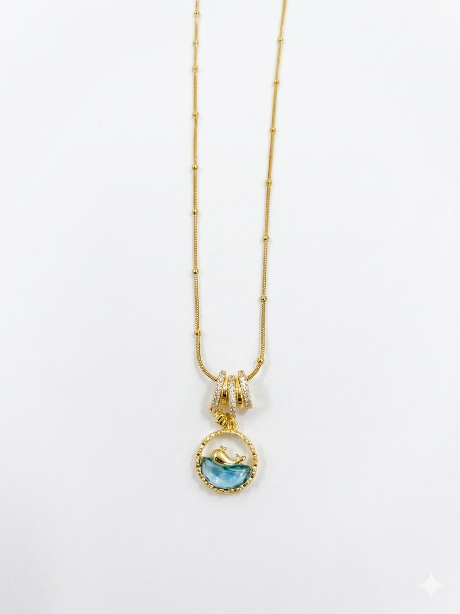 OCEAN Whale Pendant Necklace