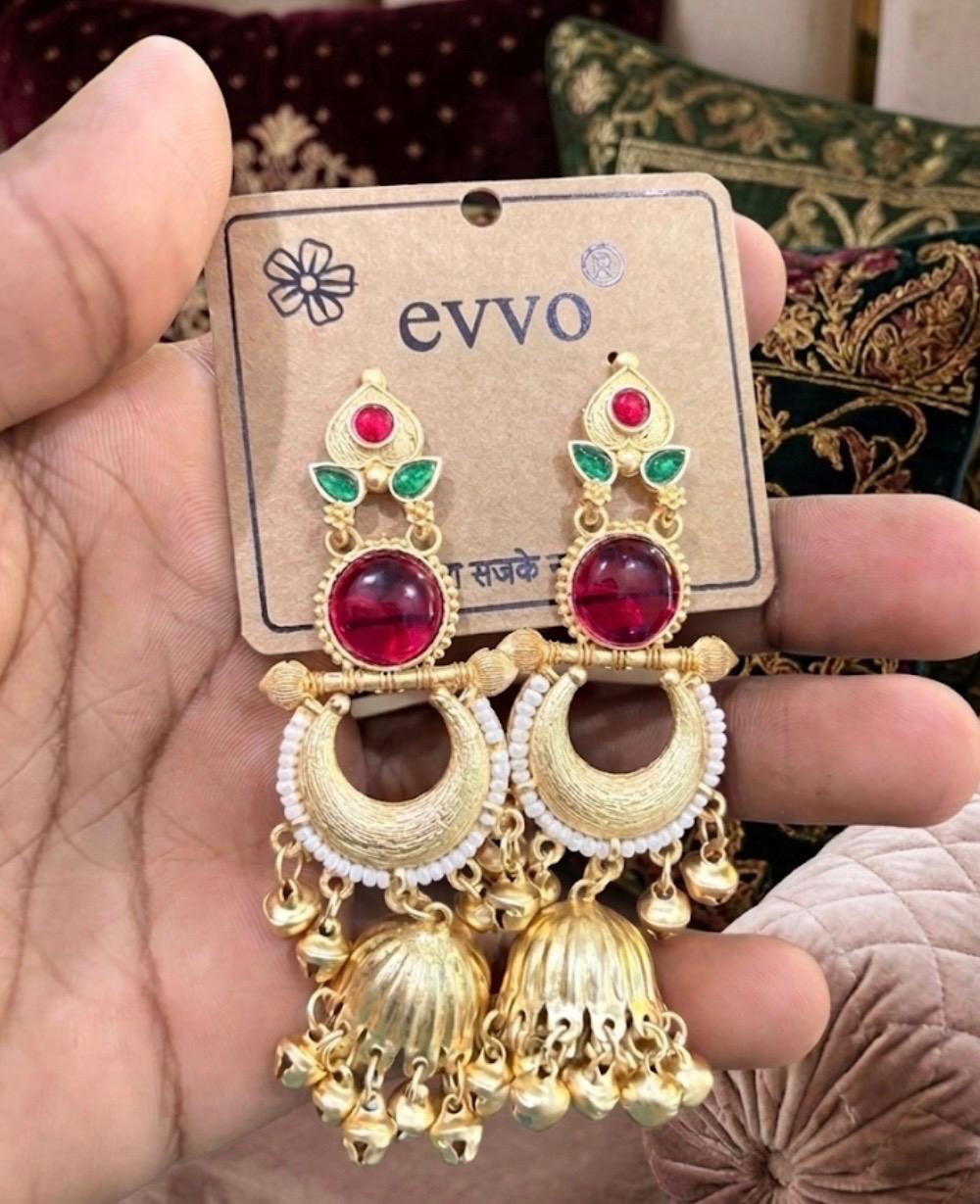 Evvo Traditional Indian Earrings