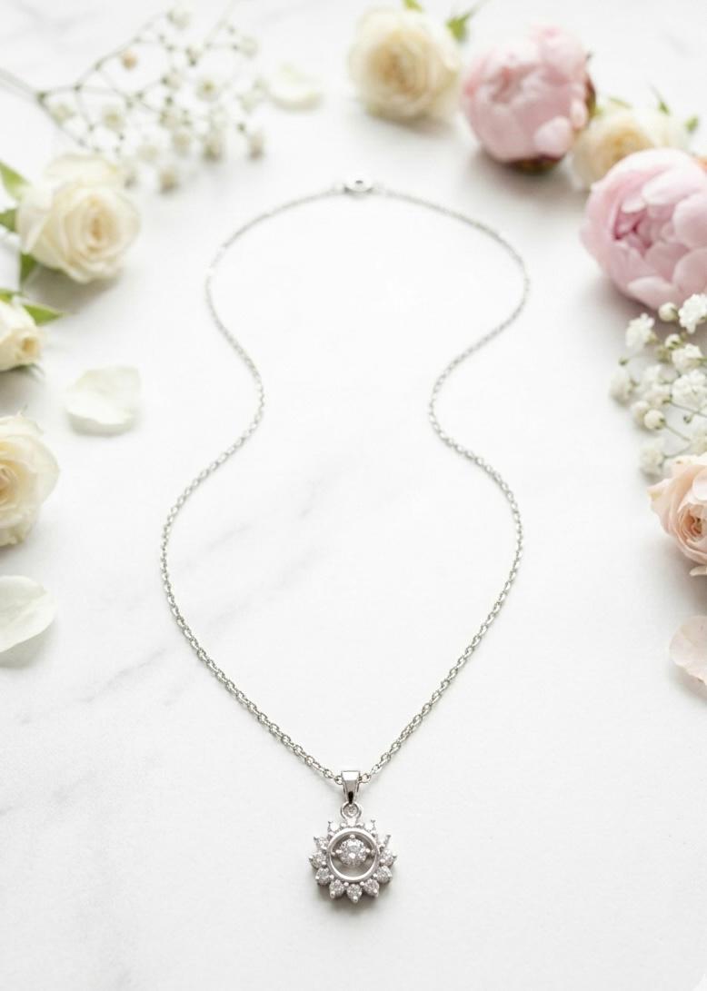 Elegant Silver Pendant Necklace