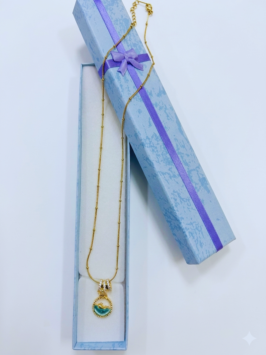 OCEAN Whale Pendant Necklace