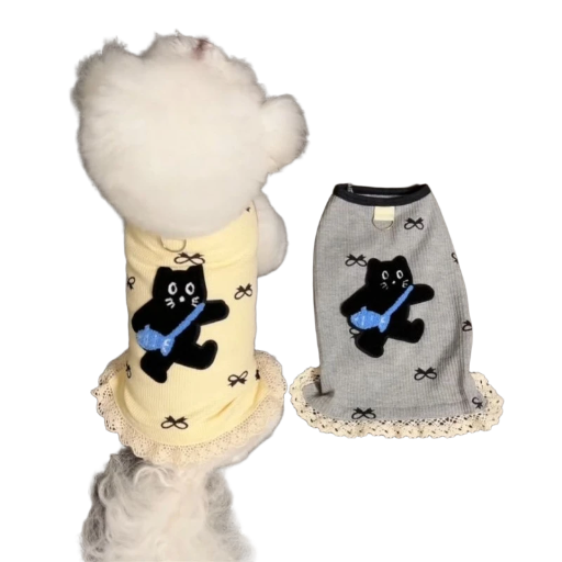 Cute Cat Guitar Dog Shirt