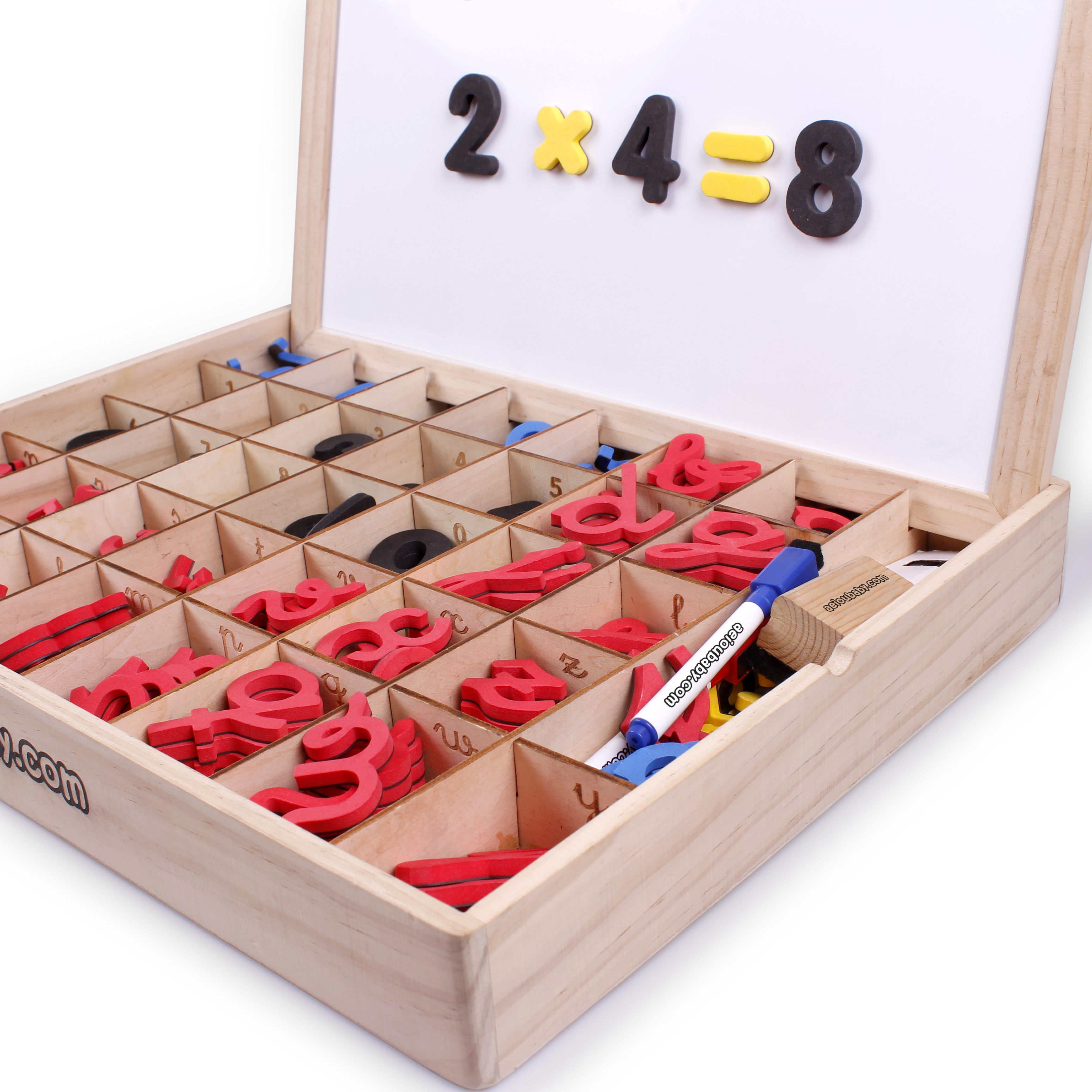 Caja de Letras y Números Magnéticos Montessori