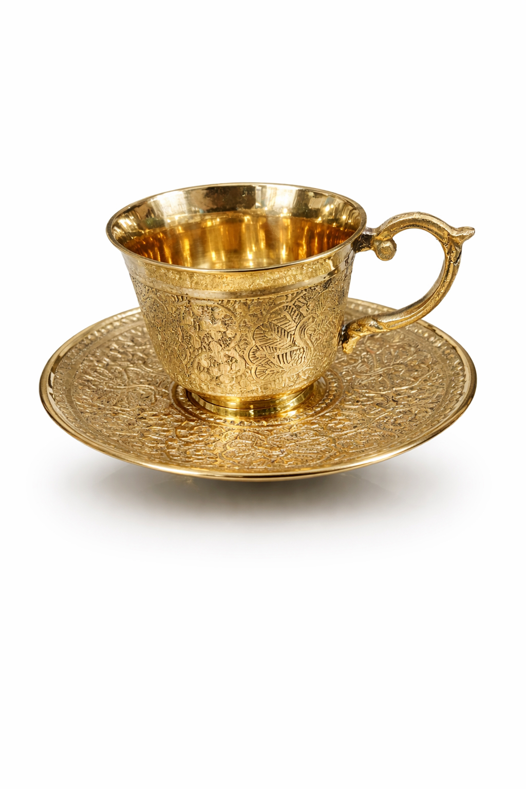 Bronze Tea Cup and Saucer