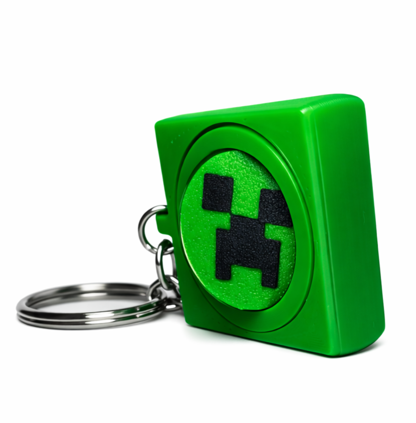 Minecraft Creeper Fidget Keychain