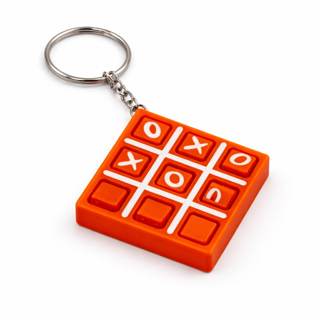 Tic Tac Toe Keychain
