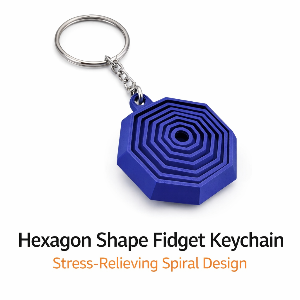 Hexagon Fidget Keychain