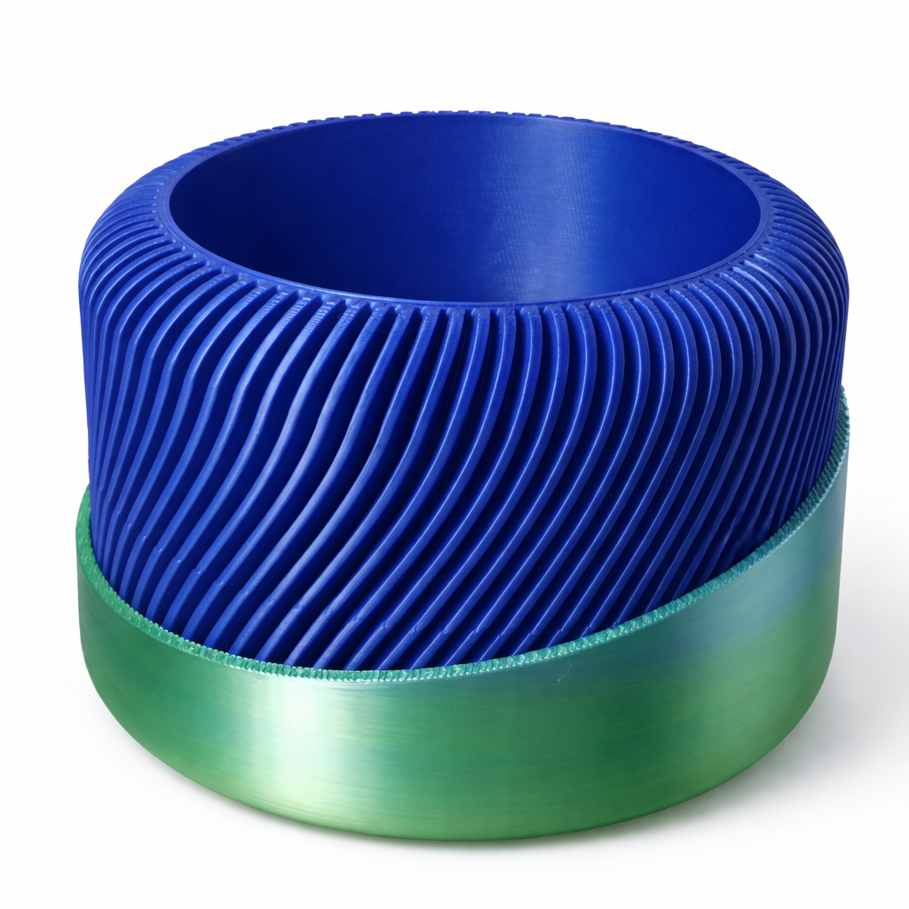 Modern Textured Plant Pot with Drain Base