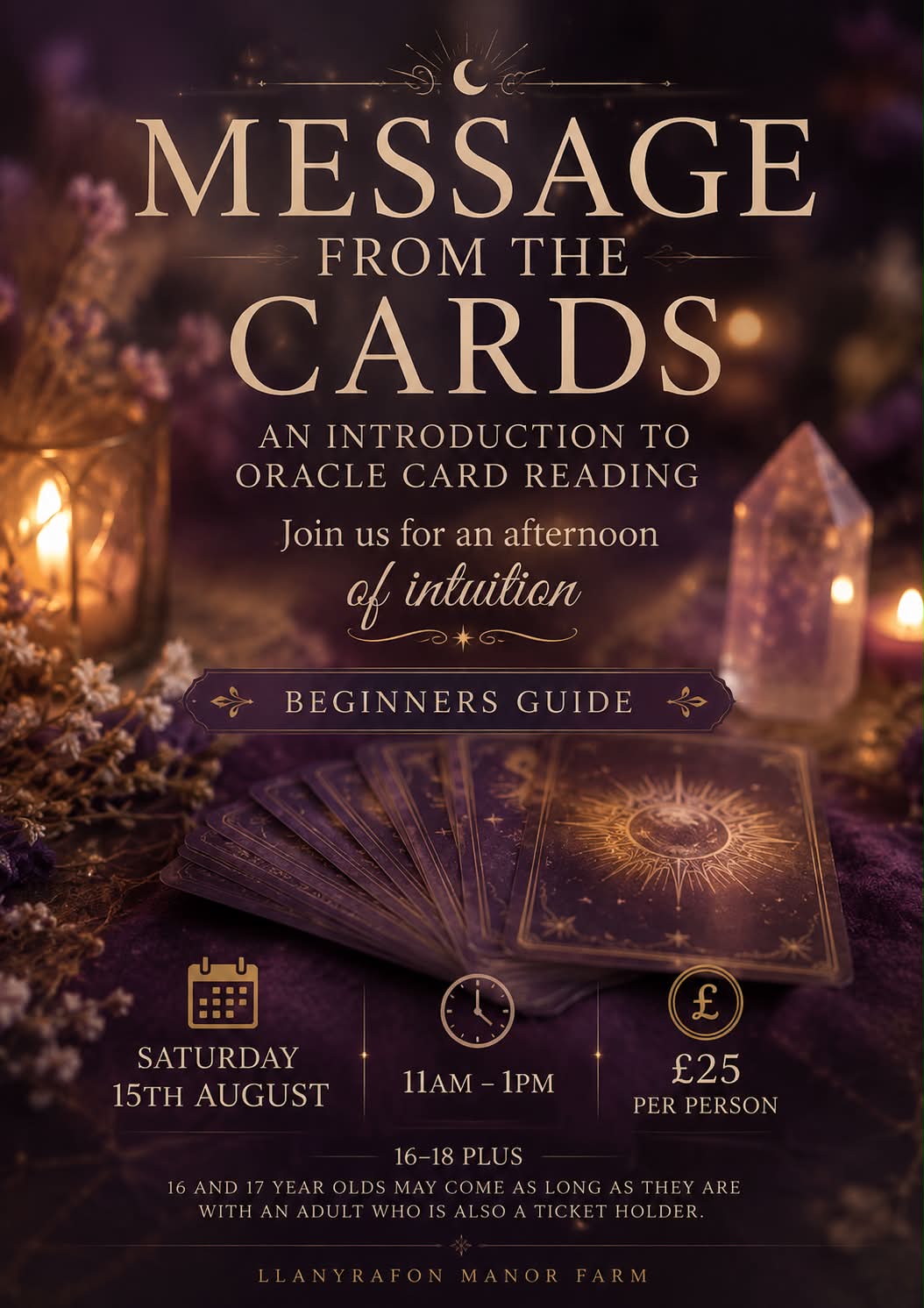 Sat 15th August 2026 - Messages from the Cards: An Introduction to Oracle Card Reading