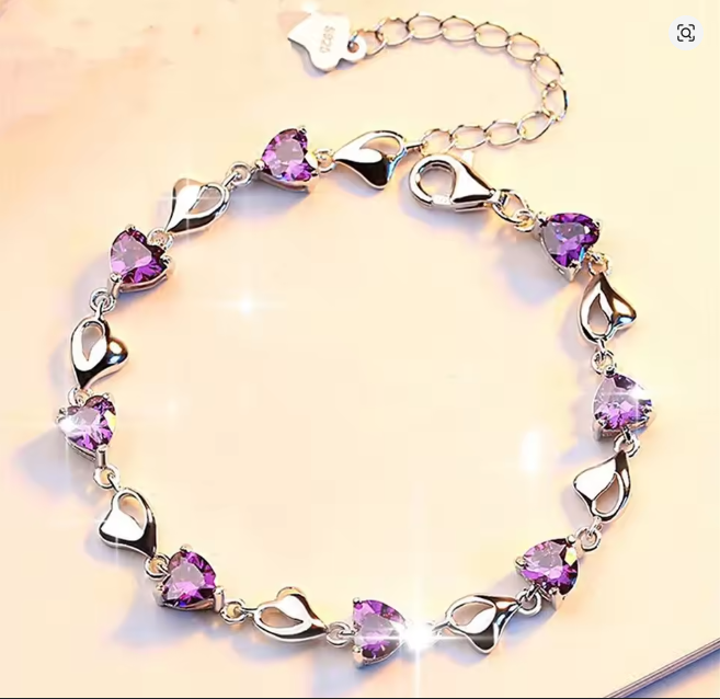 🎁 Exclusive Free Gift – Crystal Heart Bracelet