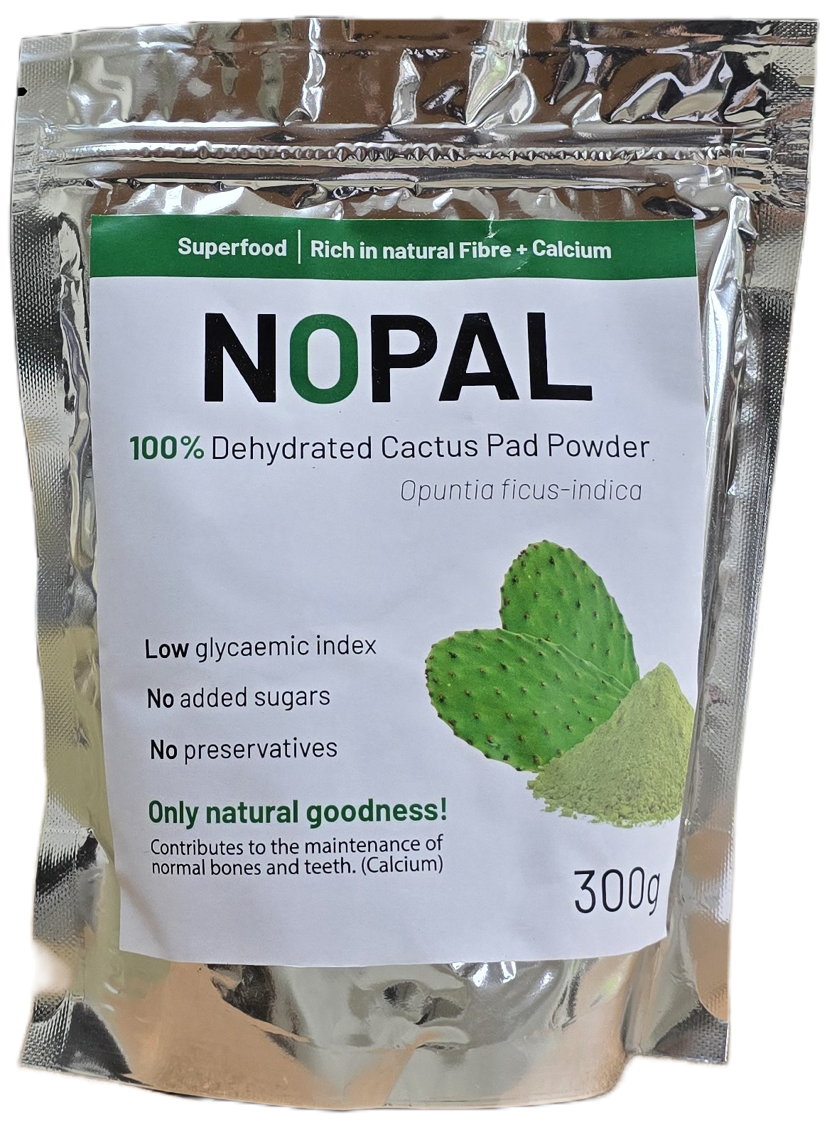 300g 100%Nopal Dehydrated Cactus Pad Powder