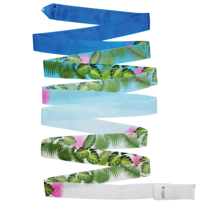 Pastorelli Antigua Archè leaves ribbon Blue/Sky Blue/White FIG