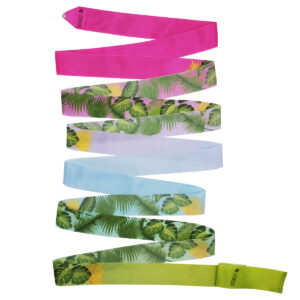 Pastorelli Antigua Archè leaves ribbon Fuchsia/Light Blue/Green FIG