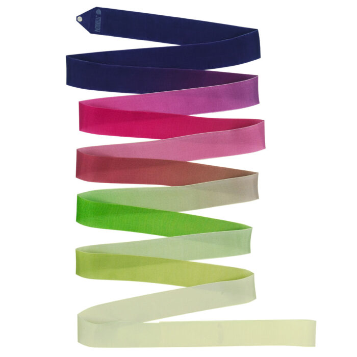 Pastorelli Archè ribbon Violet-Fuchsia-Green-Light Green Platinum FIG