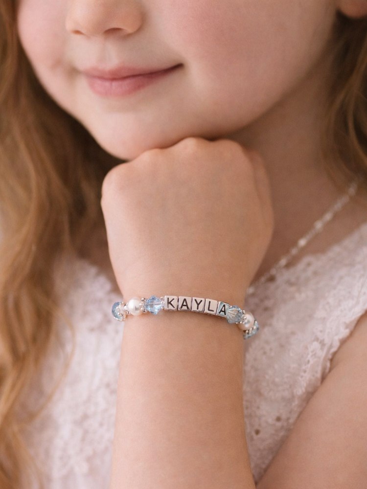 Personalised Birthstone Bracelet Sterling Silver