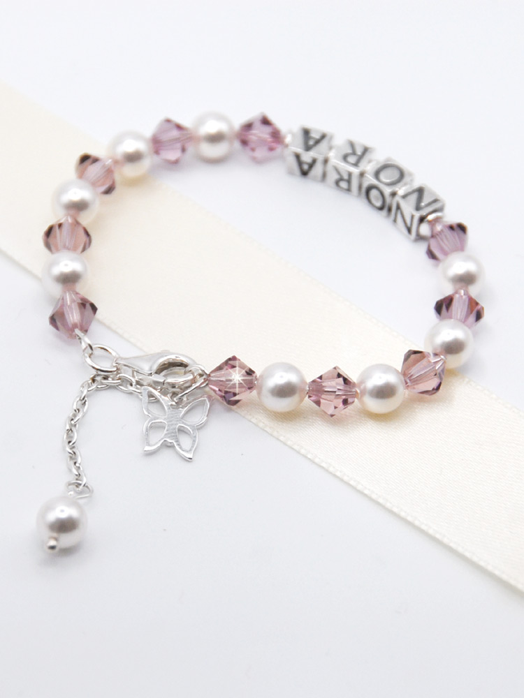 Birthstone and Pearl Bracelet