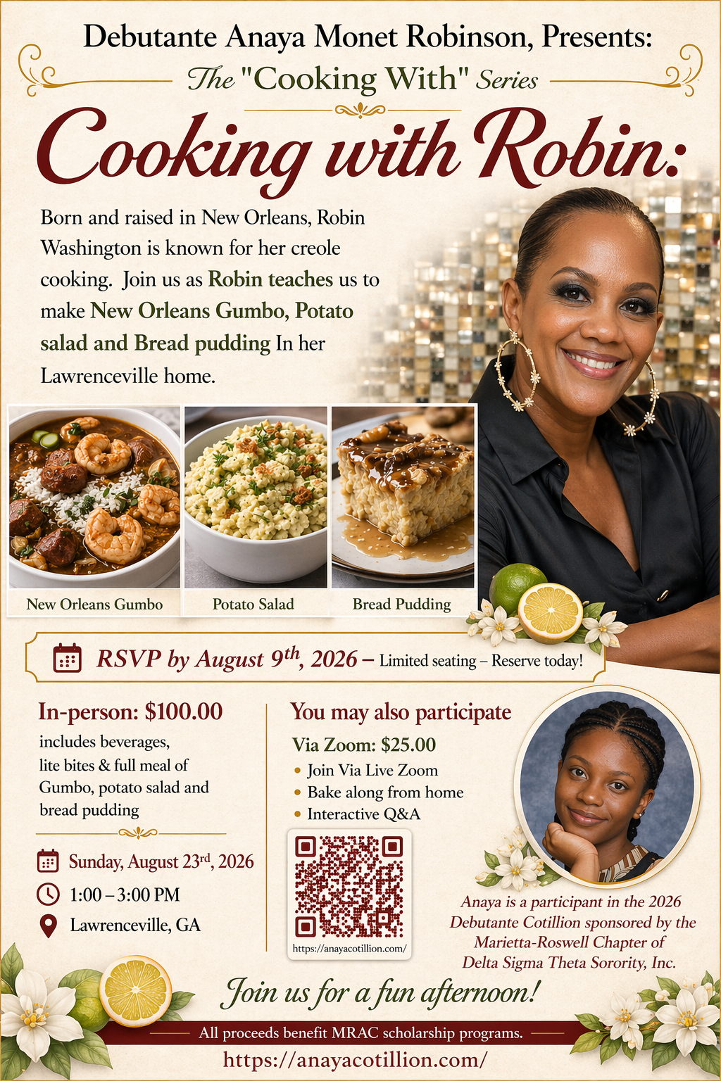 The Cooking With Series: Cooking With Robin: Supporter