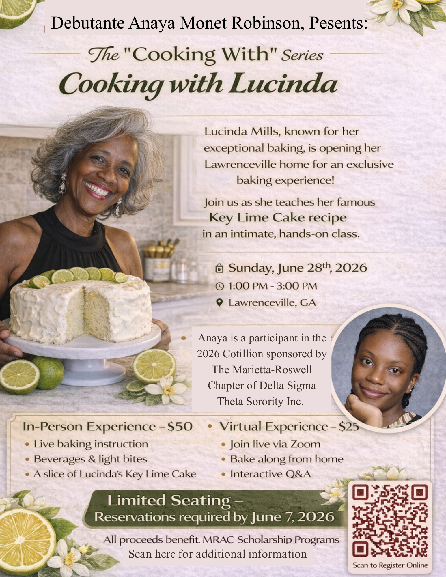 The Cooking with Series: Cooking With Lucinda: Supporter