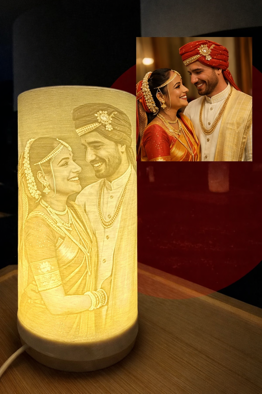 Custom Photo Engraved Lamp
